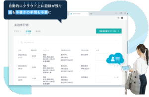 来訪者記録のクラウド自動保存
