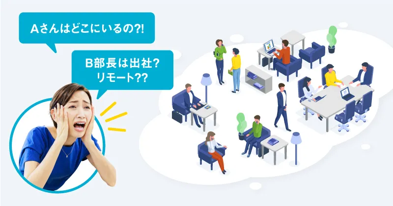 誰がどこにいるかわからない問題