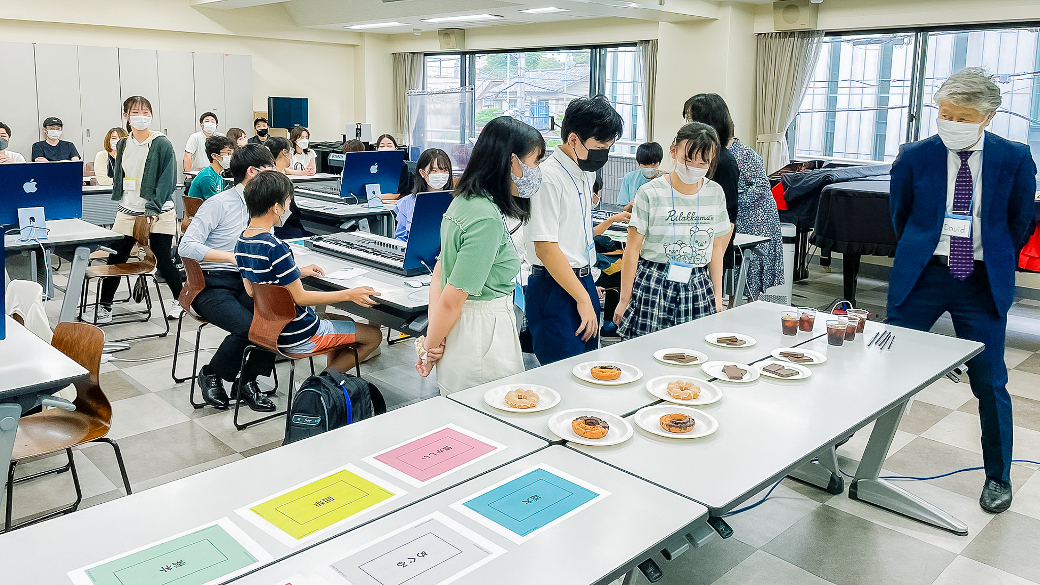 ブランド化したいものをドーナッツ、チョコ、アイスコーヒーから選びました