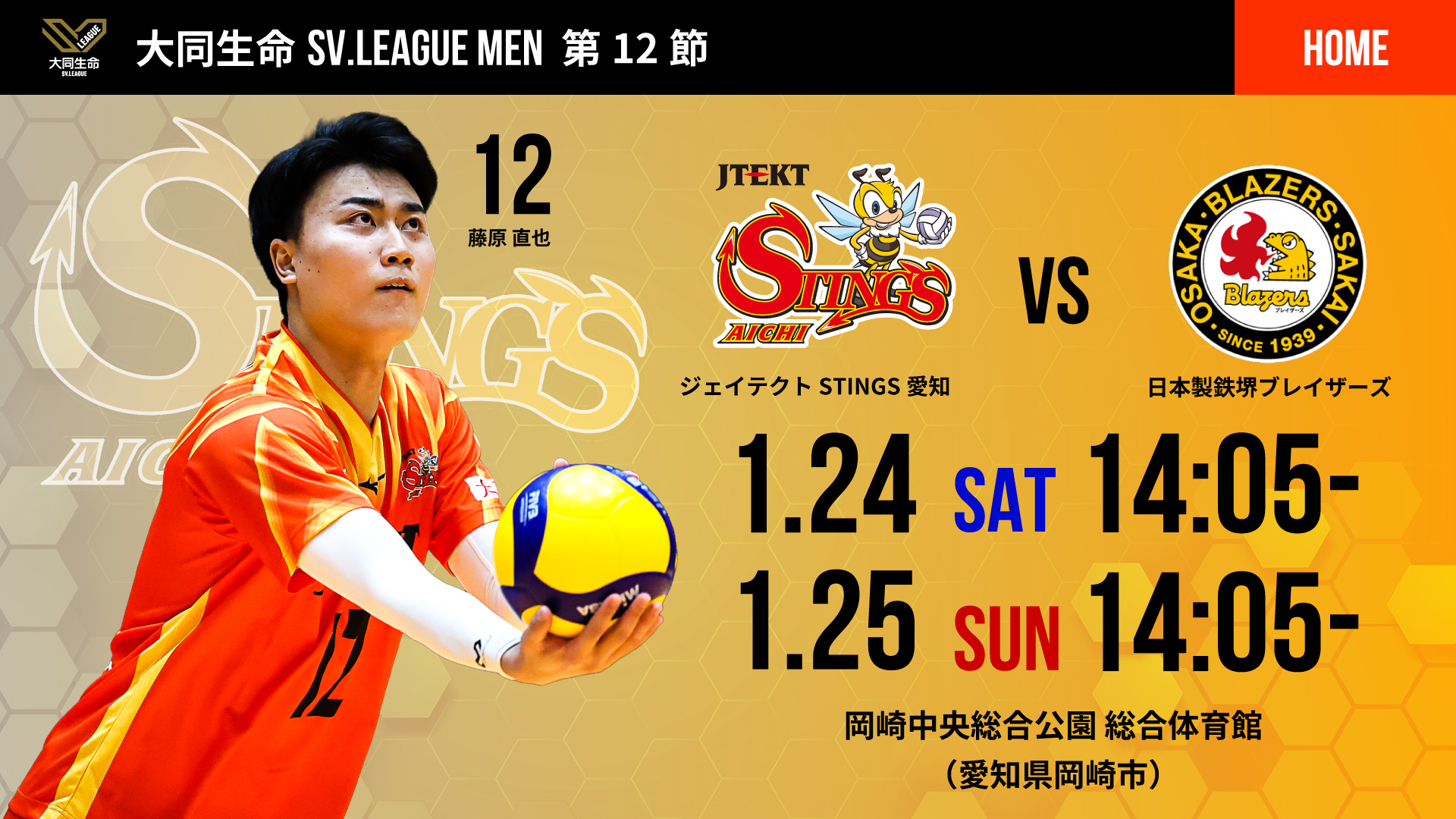 ジェイテクトSTINGS愛知｜男子バレーボールチーム