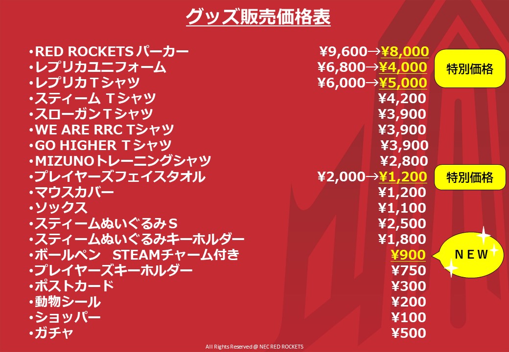 代々木を真っ赤に！熱く！4/22ファイナルでのグッズ販売・抽選会の