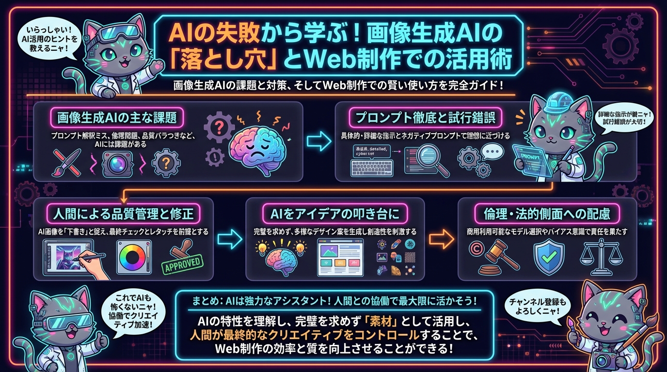 AIの失敗から学ぶ！画像生成AIの「落とし穴」とWeb制作での活用術
