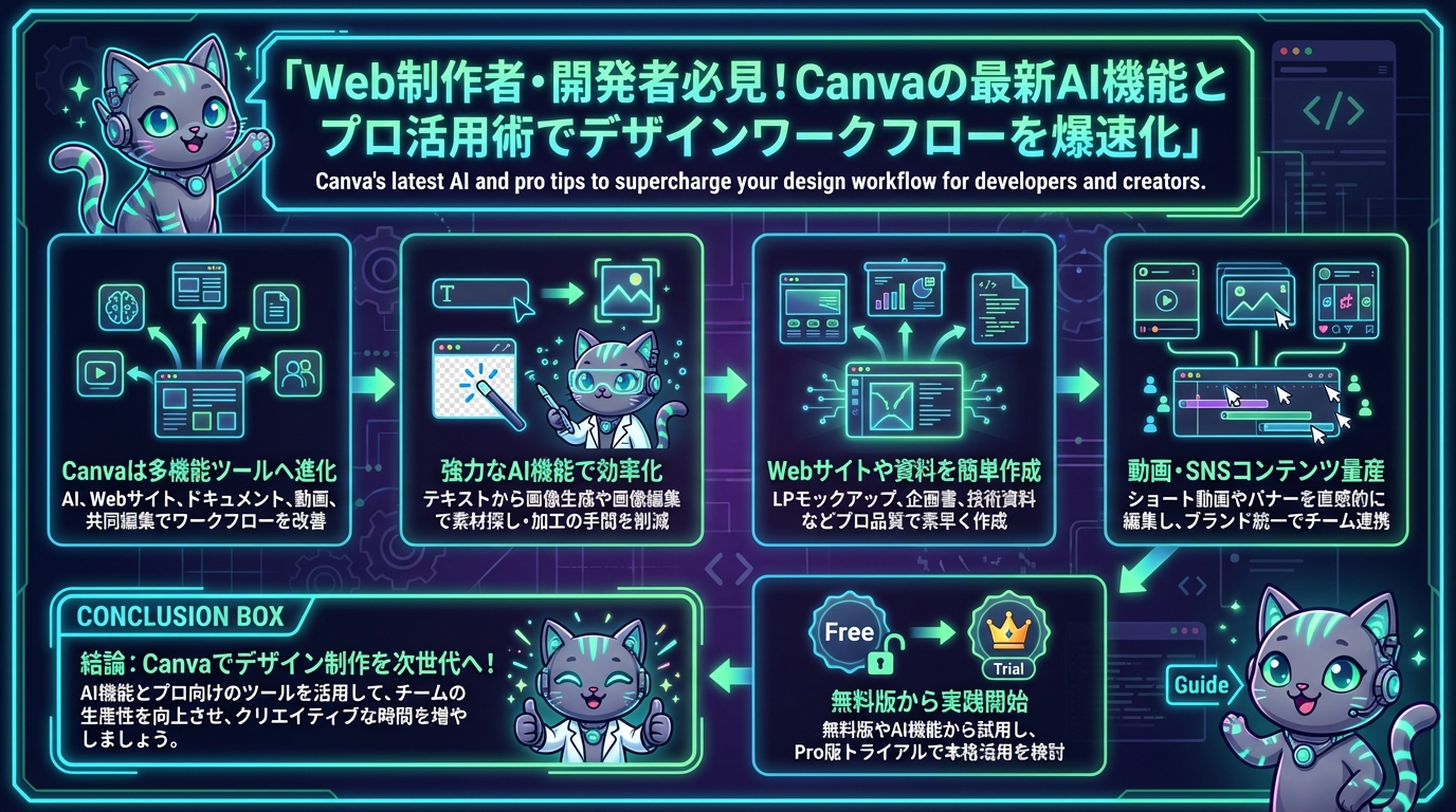 Web制作者・開発者必見！Canvaの最新AI機能とプロ活用術でデザインワークフローを爆速化