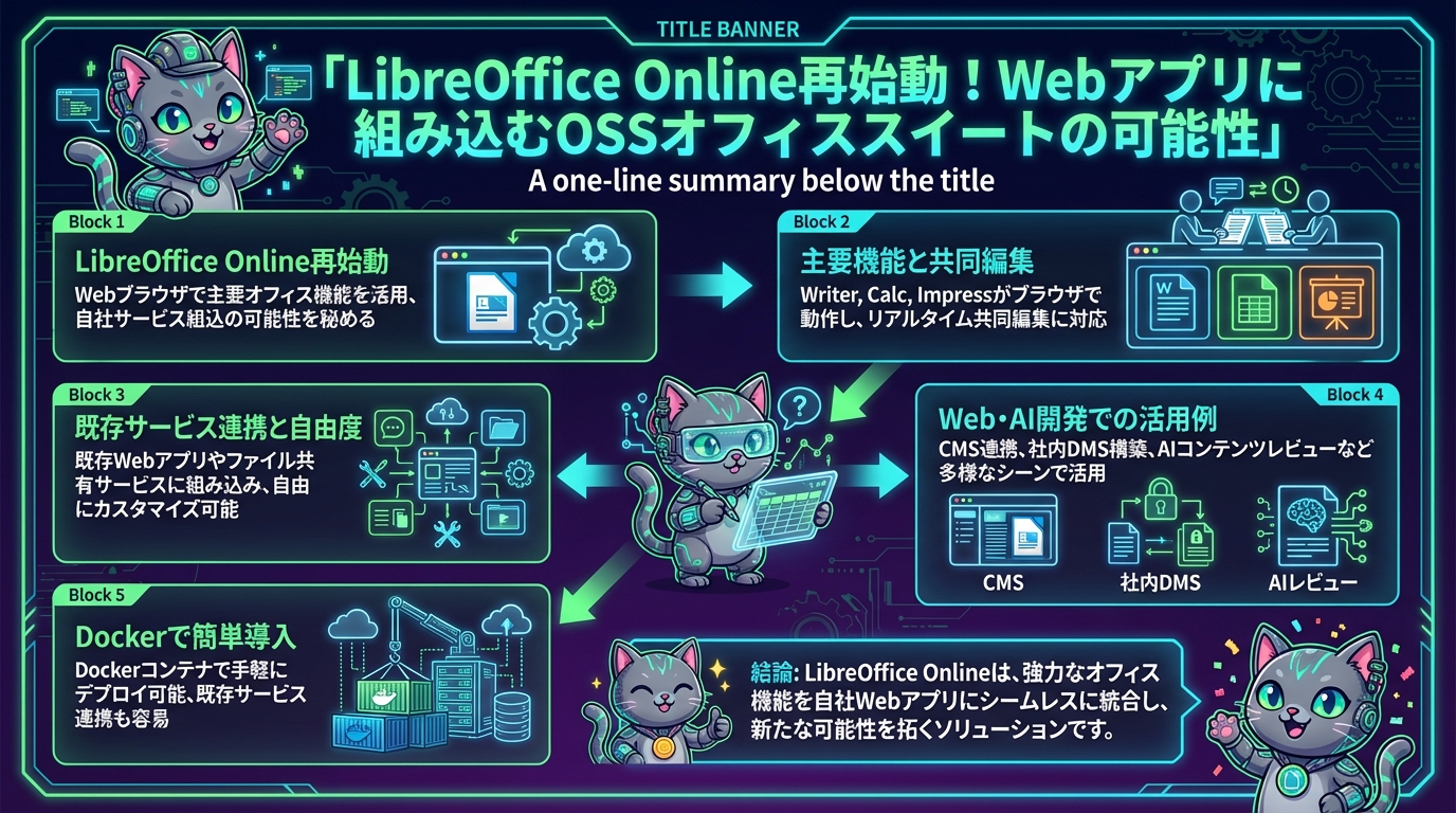 LibreOffice Online再始動！Webアプリに組み込むOSSオフィススイートの可能性