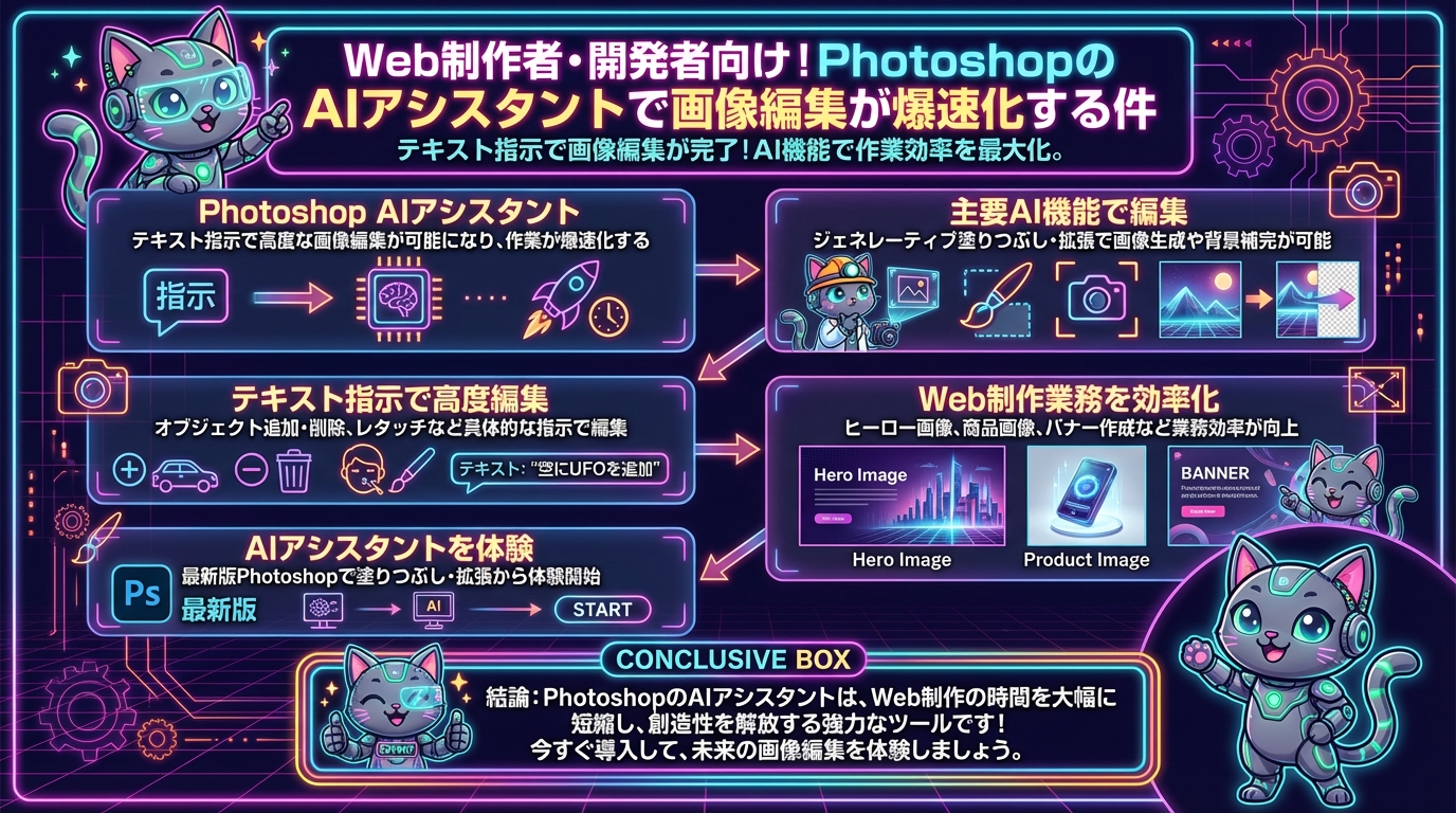 Web制作者・開発者向け！PhotoshopのAIアシスタントで画像編集が爆速化する件