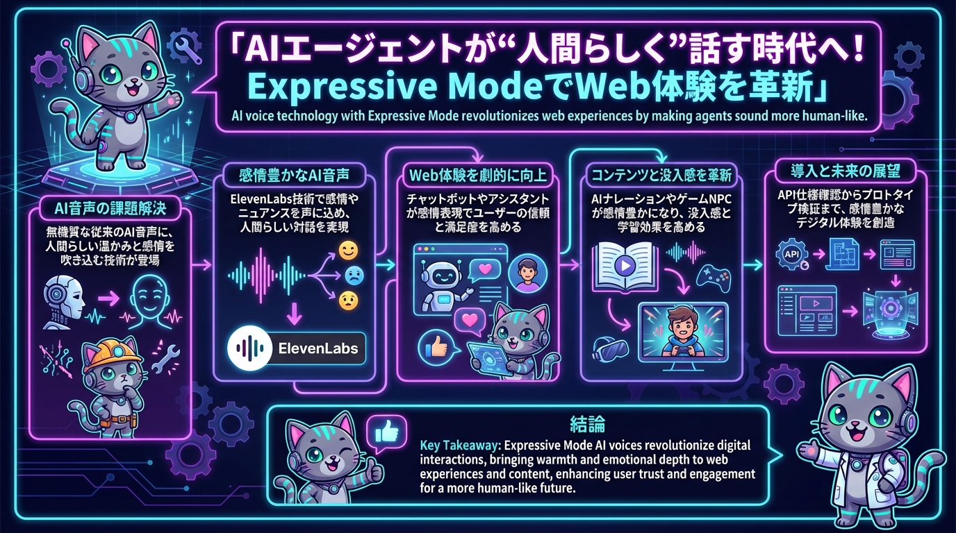 AIエージェントが“人間らしく”話す時代へ！Expressive ModeでWeb体験を革新