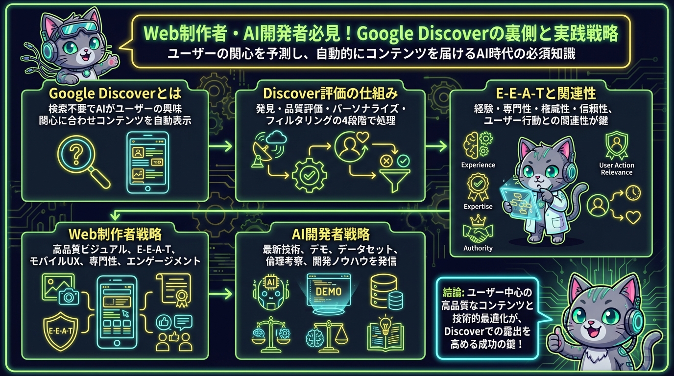 Web制作者・AI開発者必見！Google Discoverの裏側と実践戦略