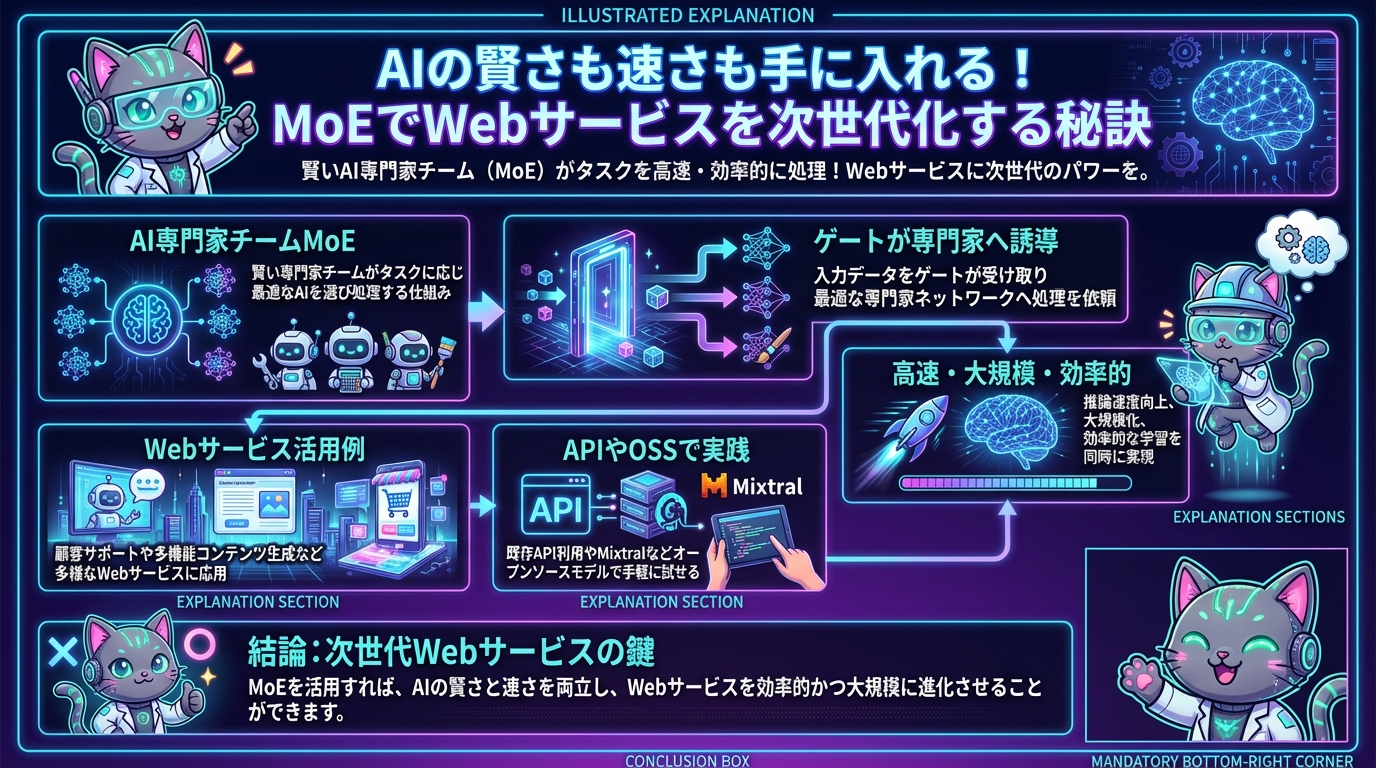 AIの賢さも速さも手に入れる！MoEでWebサービスを次世代化する秘訣