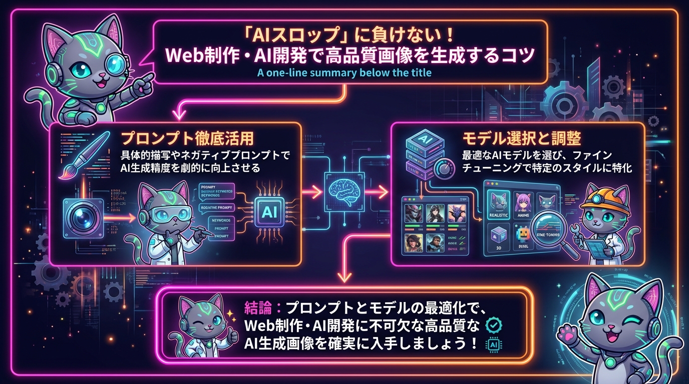 「AIスロップ」に負けない！Web制作・AI開発で高品質画像を生成するコツ