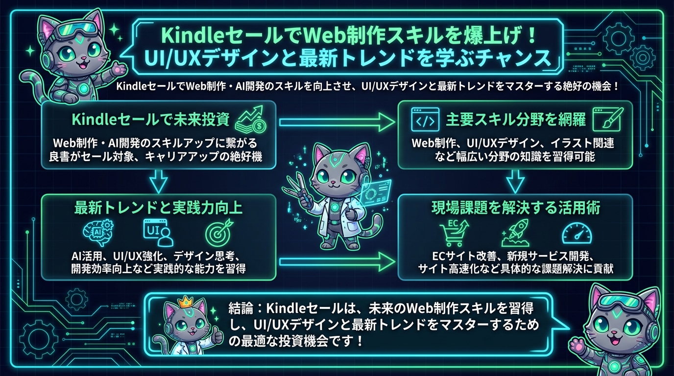 KindleセールでWeb制作スキルを爆上げ！UI/UXデザインと最新トレンドを学ぶチャンス