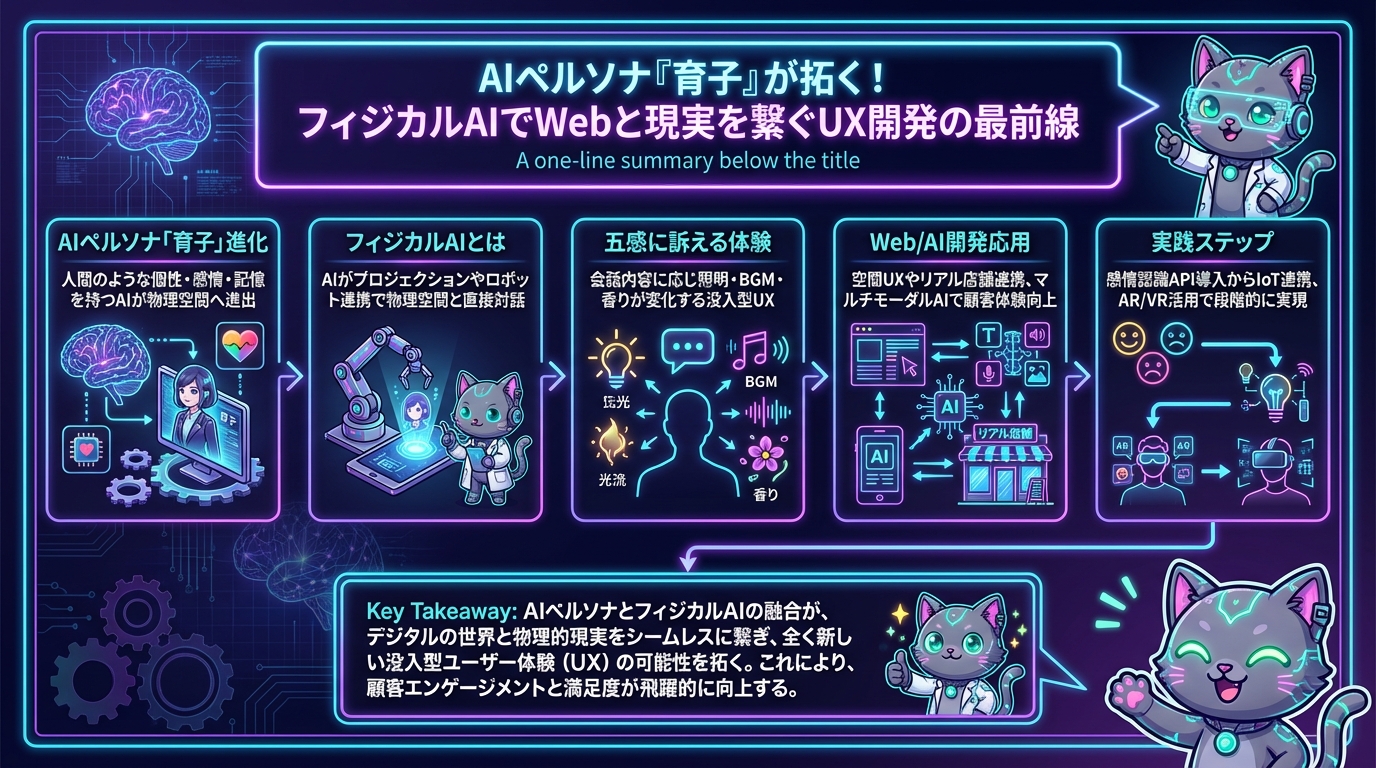 AIペルソナ『育子』が拓く！フィジカルAIでWebと現実を繋ぐUX開発の最前線