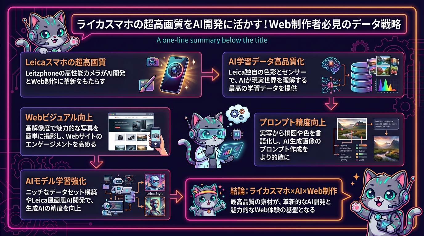 ライカスマホの超高画質をAI開発に活かす！Web制作者必見のデータ戦略