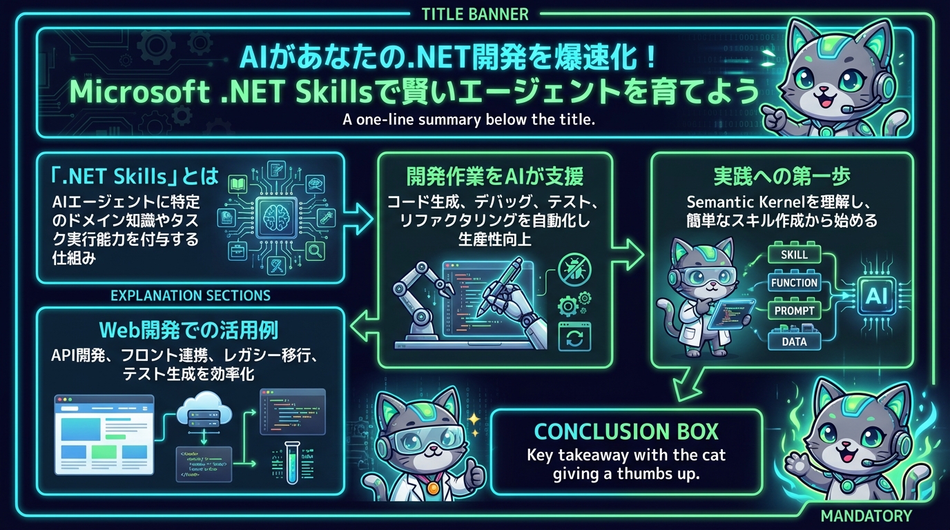 AIがあなたの.NET開発を爆速化！Microsoft .NET Skillsで賢いエージェントを育てよう