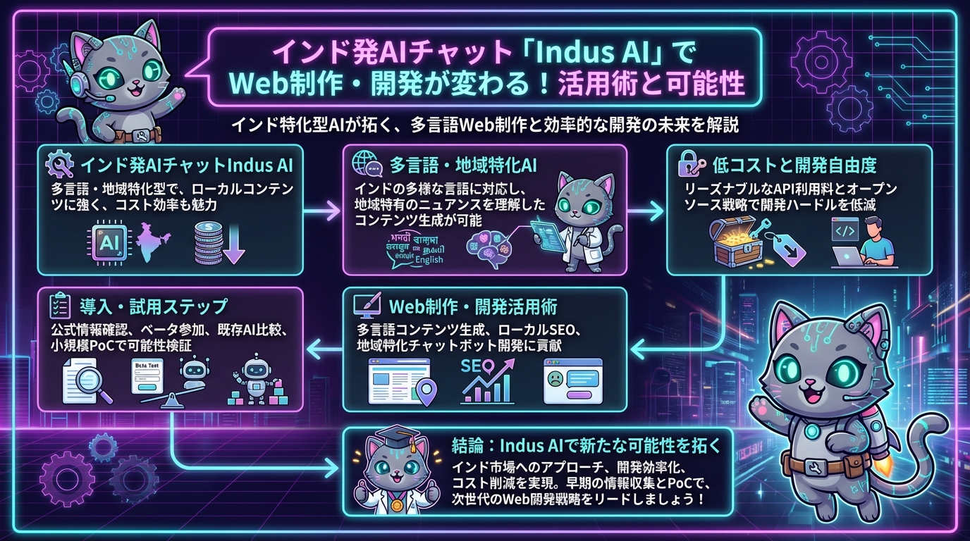 インド発AIチャット「Indus AI」でWeb制作・開発が変わる！活用術と可能性
