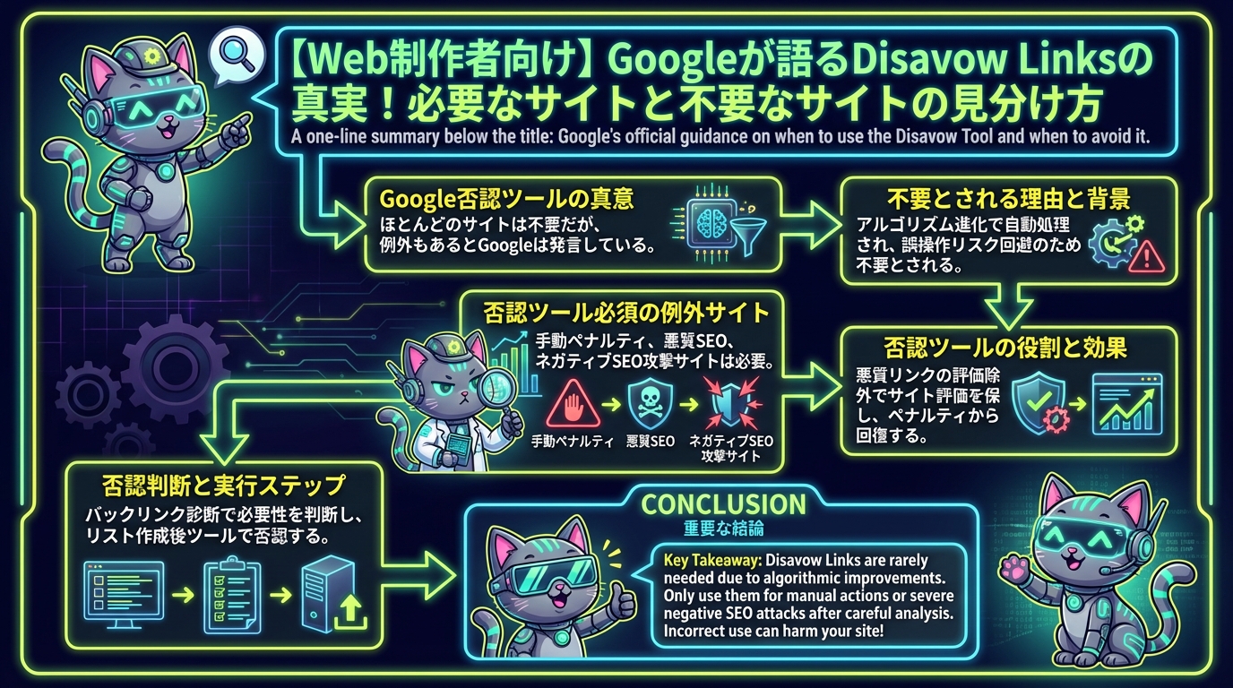 【Web制作者向け】Googleが語るDisavow Linksの真実！必要なサイトと不要なサイトの見分け方