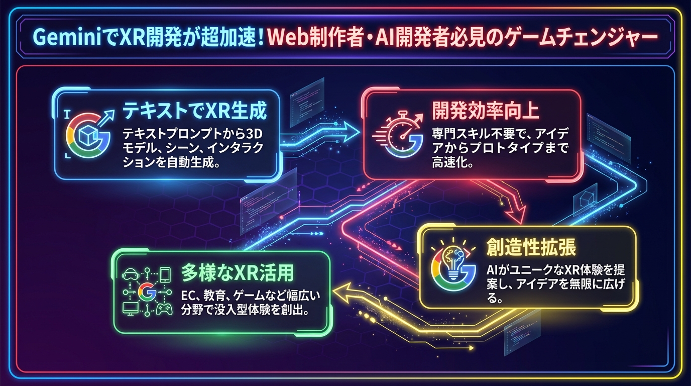 GeminiでXR開発が超加速！Web制作者・AI開発者必見のゲームチェンジャー