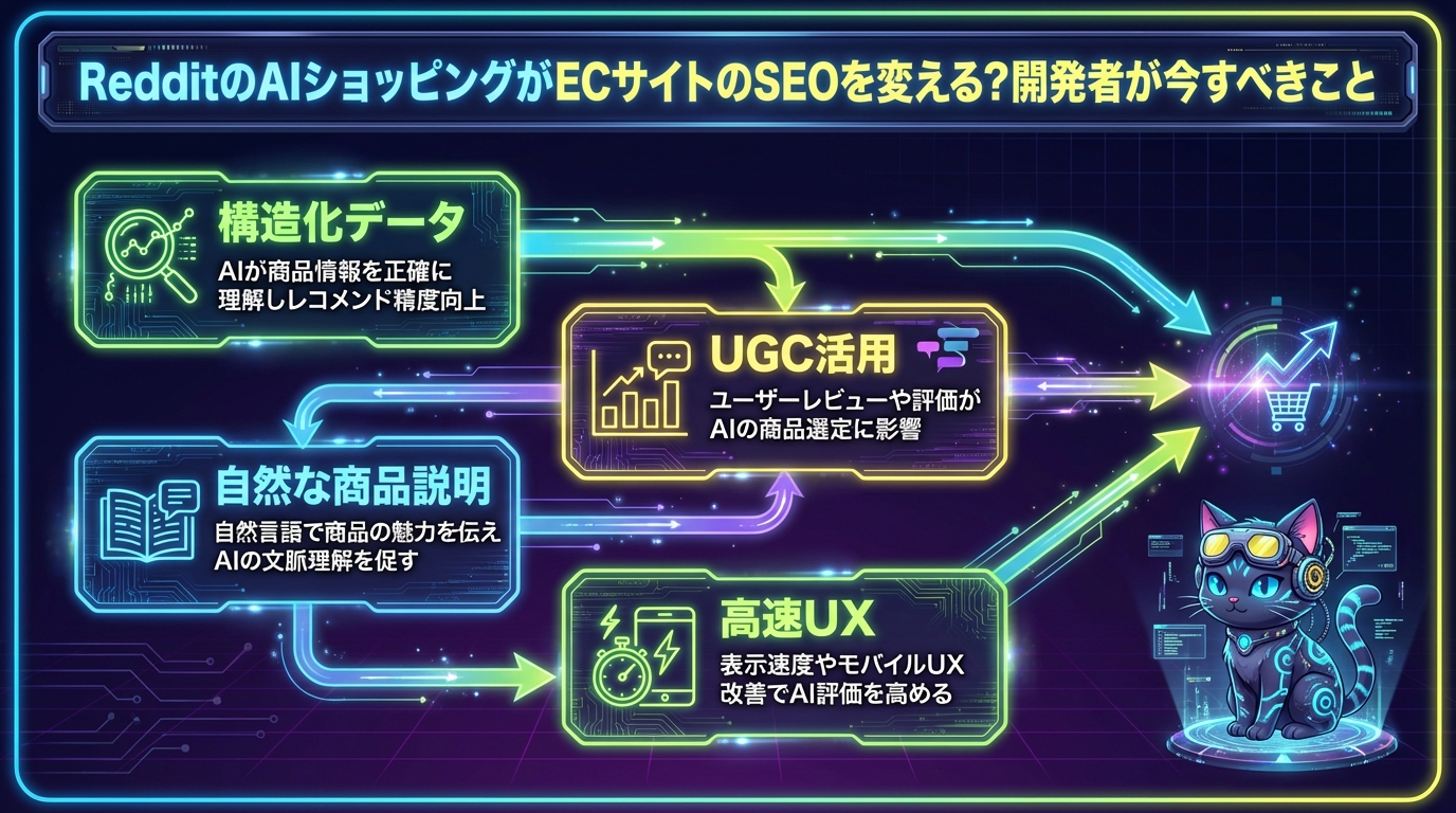 RedditのAIショッピングがECサイトのSEOを変える？開発者が今すべきこと
