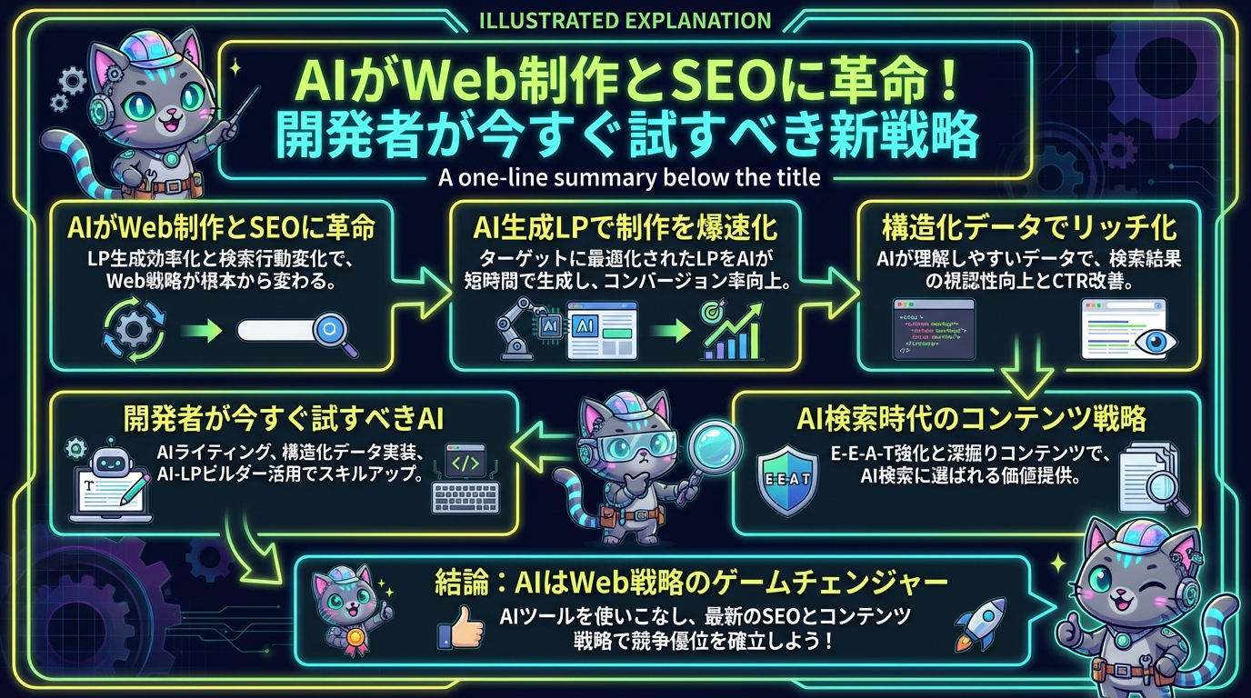 AIがWeb制作とSEOに革命！開発者が今すぐ試すべき新戦略