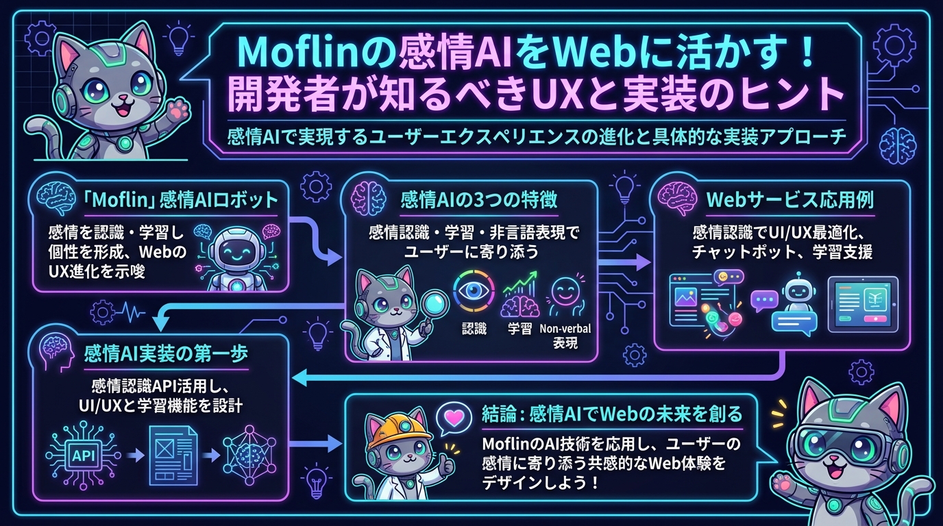 Moflinの感情AIをWebに活かす！開発者が知るべきUXと実装のヒント