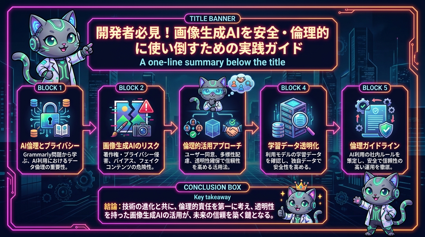 開発者必見！画像生成AIを安全・倫理的に使い倒すための実践ガイド