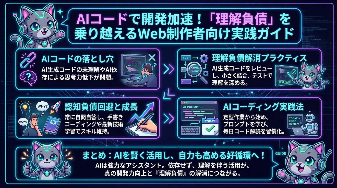 AIコードで開発加速！「理解負債」を乗り越えるWeb制作者向け実践ガイド