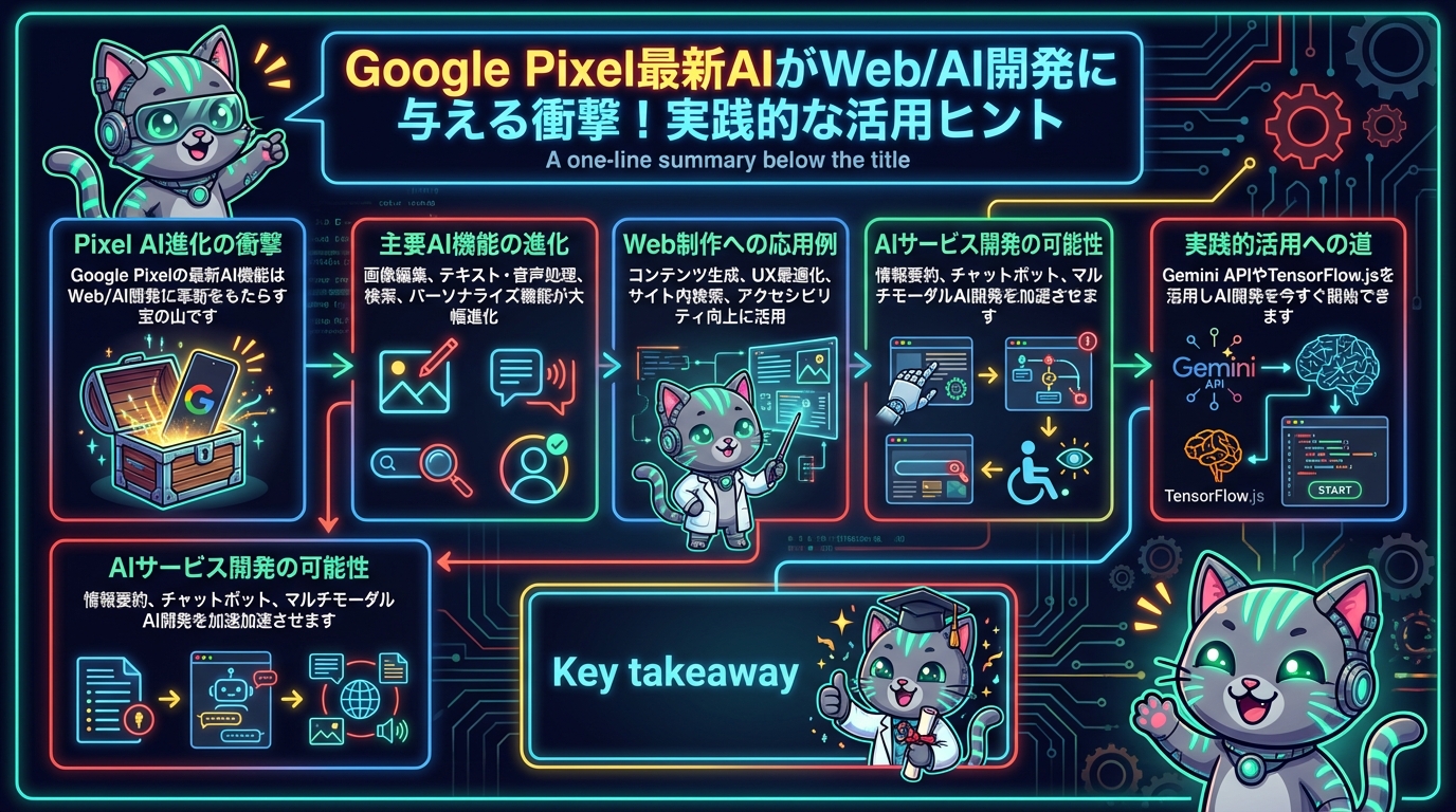 Google Pixel最新AIがWeb/AI開発に与える衝撃！実践的な活用ヒント