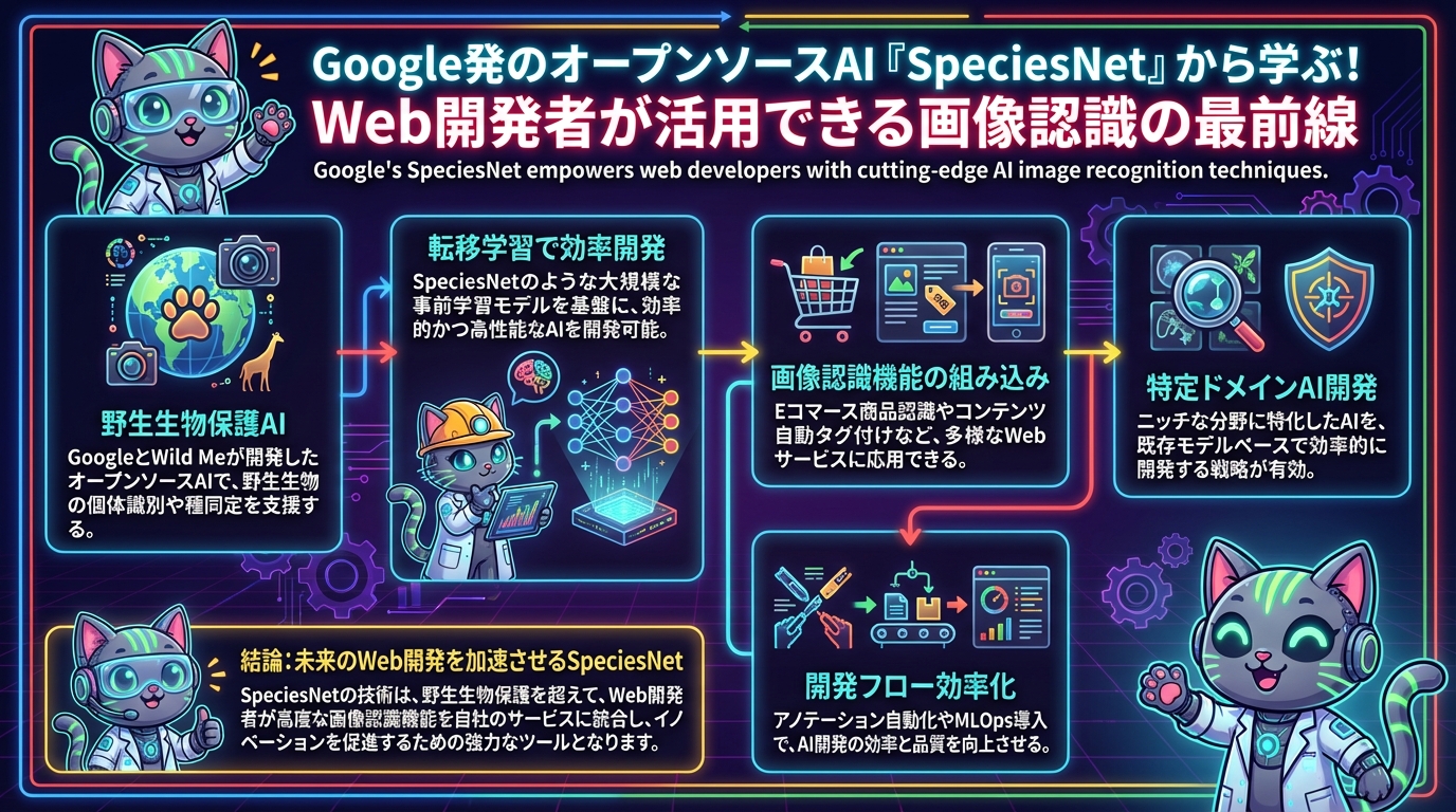 Google発のオープンソースAI『SpeciesNet』から学ぶ！Web開発者が活用できる画像認識の最前線
