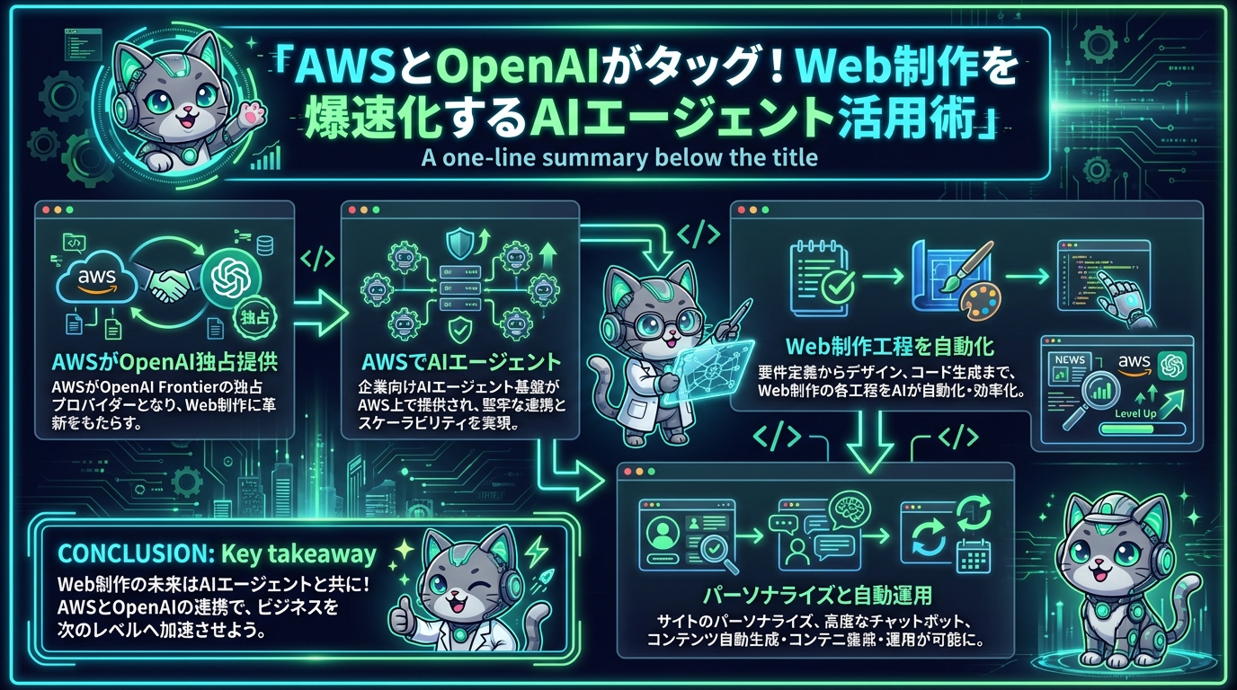 AWSとOpenAIがタッグ！Web制作を爆速化するAIエージェント活用術
