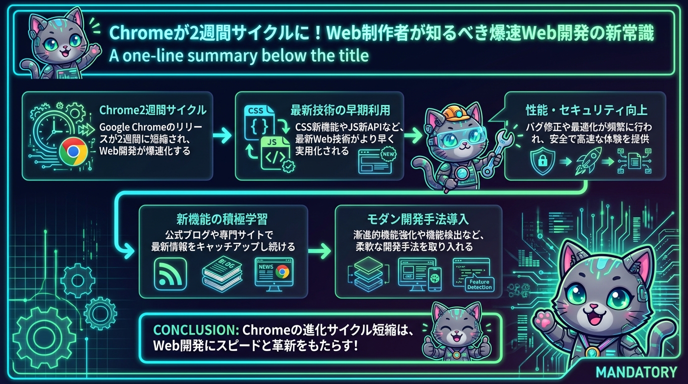 Chromeが2週間サイクルに！Web制作者が知るべき爆速Web開発の新常識