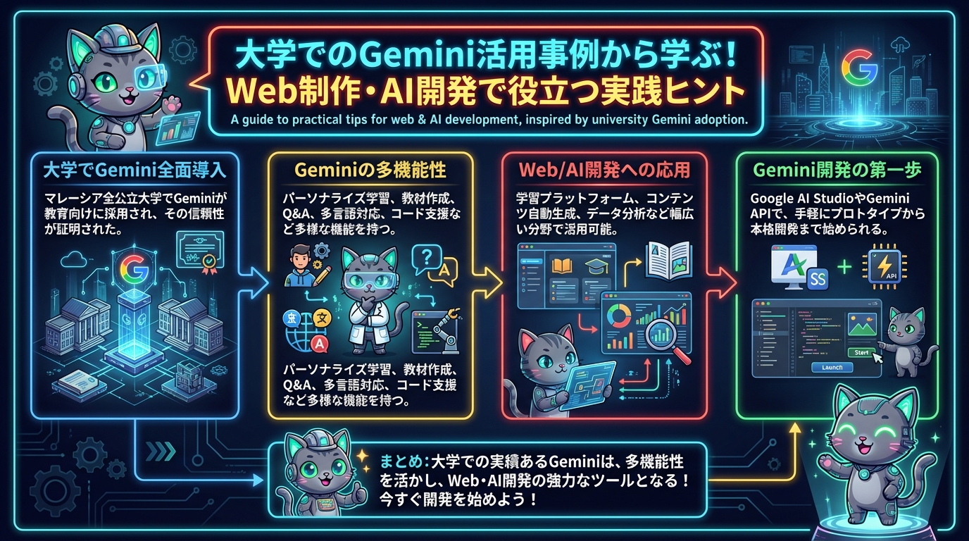 大学でのGemini活用事例から学ぶ！Web制作・AI開発で役立つ実践ヒント