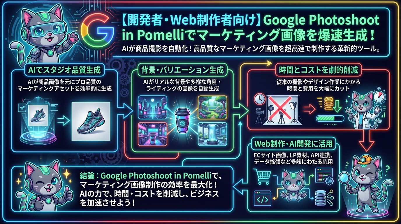 【開発者・Web制作者向け】Google Photoshoot in Pomelliでマーケティング画像を爆速生成！