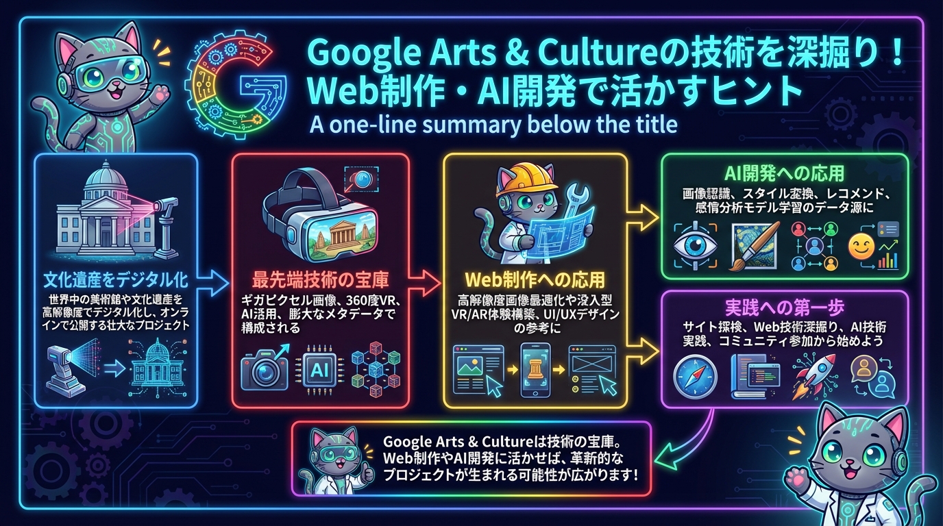 Google Arts & Cultureの技術を深掘り！Web制作・AI開発で活かすヒント