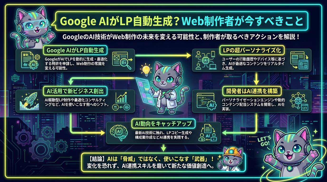 Google AIがLP自動生成？Web制作者が今すべきこと