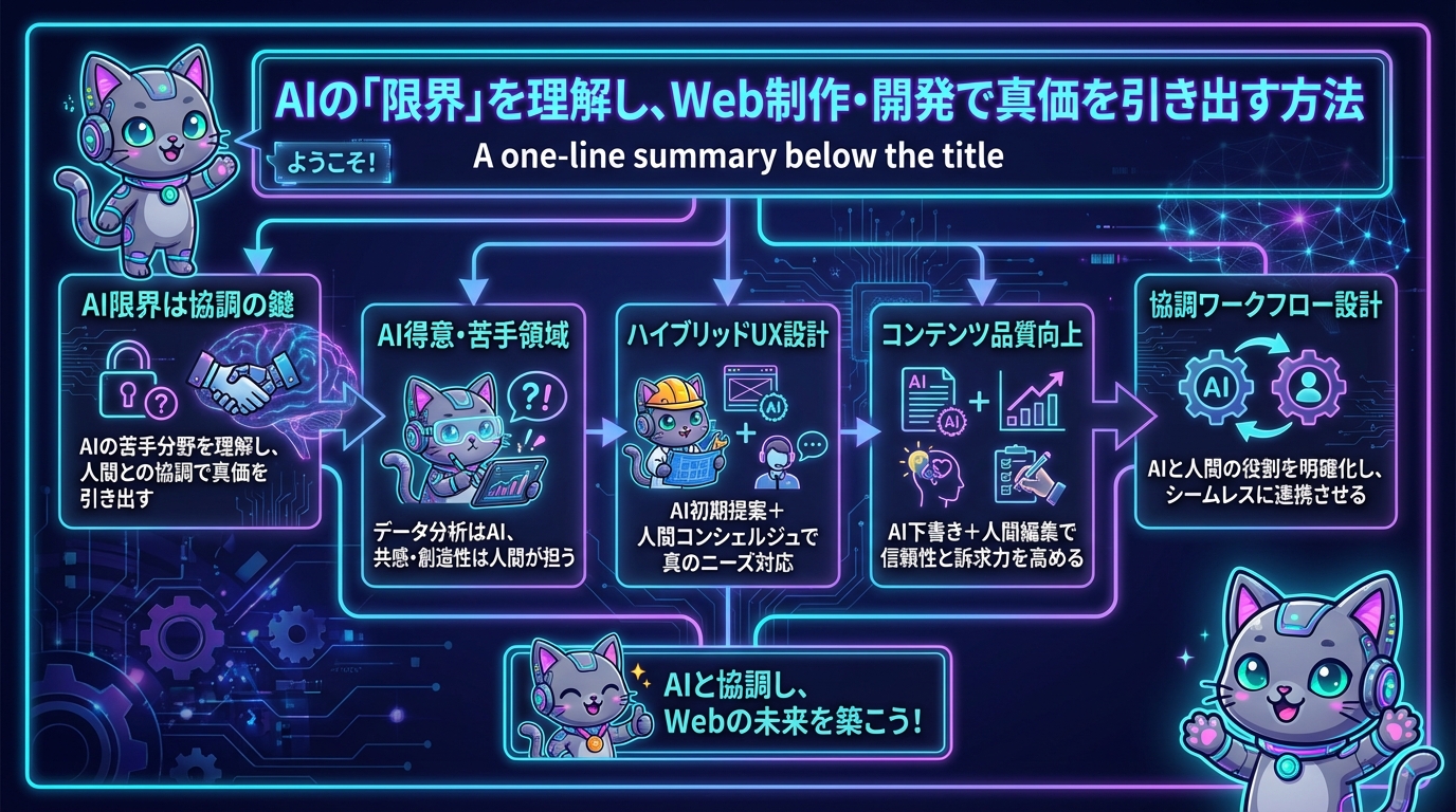 AIの「限界」を理解し、Web制作・開発で真価を引き出す方法