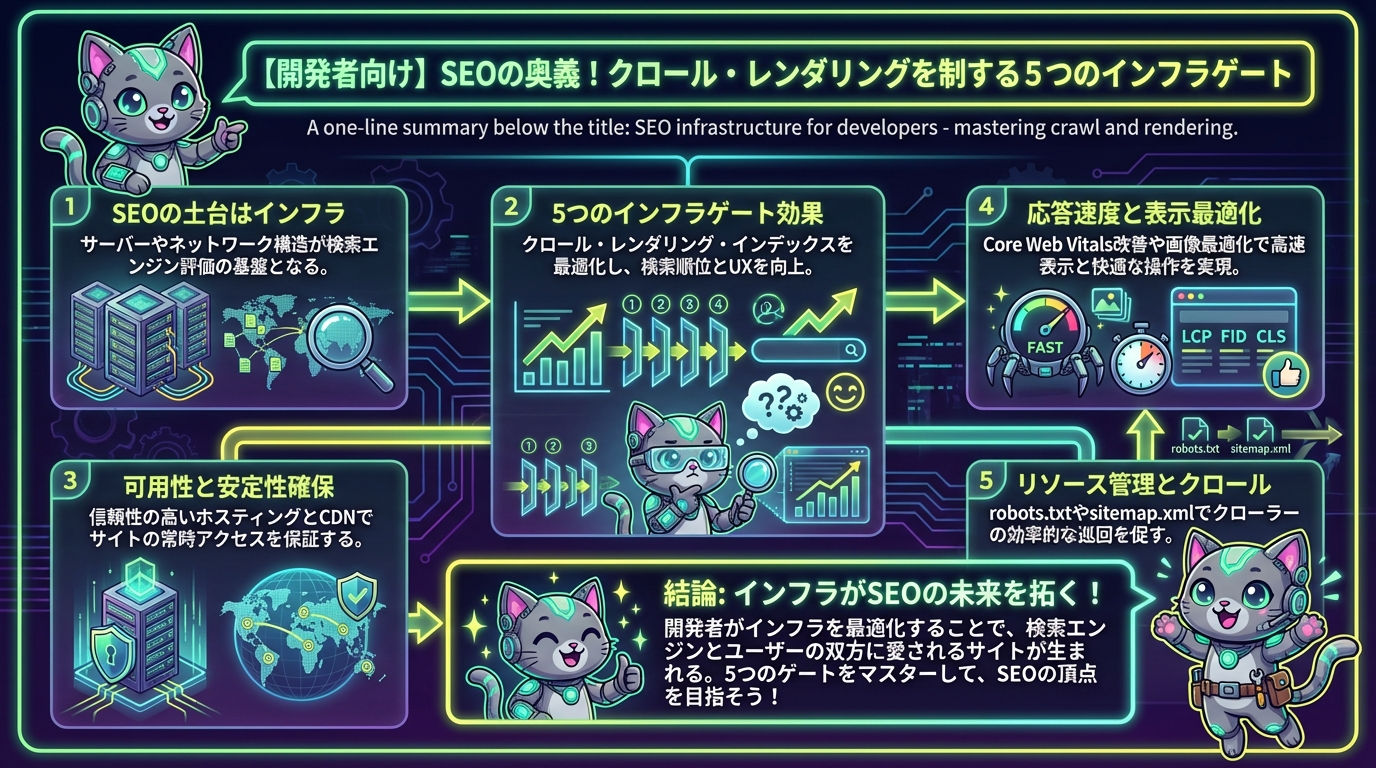 【開発者向け】SEOの奥義！クロール・レンダリングを制する5つのインフラゲート