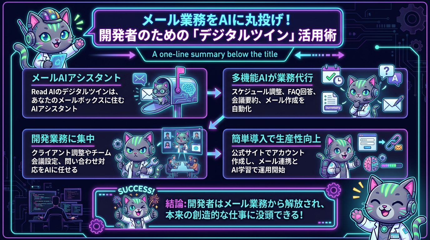 メール業務をAIに丸投げ！開発者のための「デジタルツイン」活用術