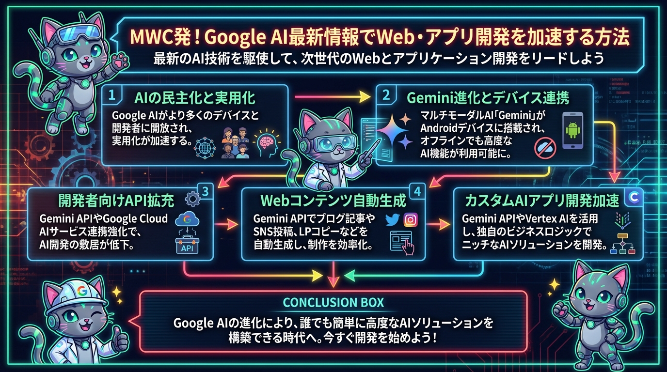 MWC発！Google AI最新情報でWeb・アプリ開発を加速する方法