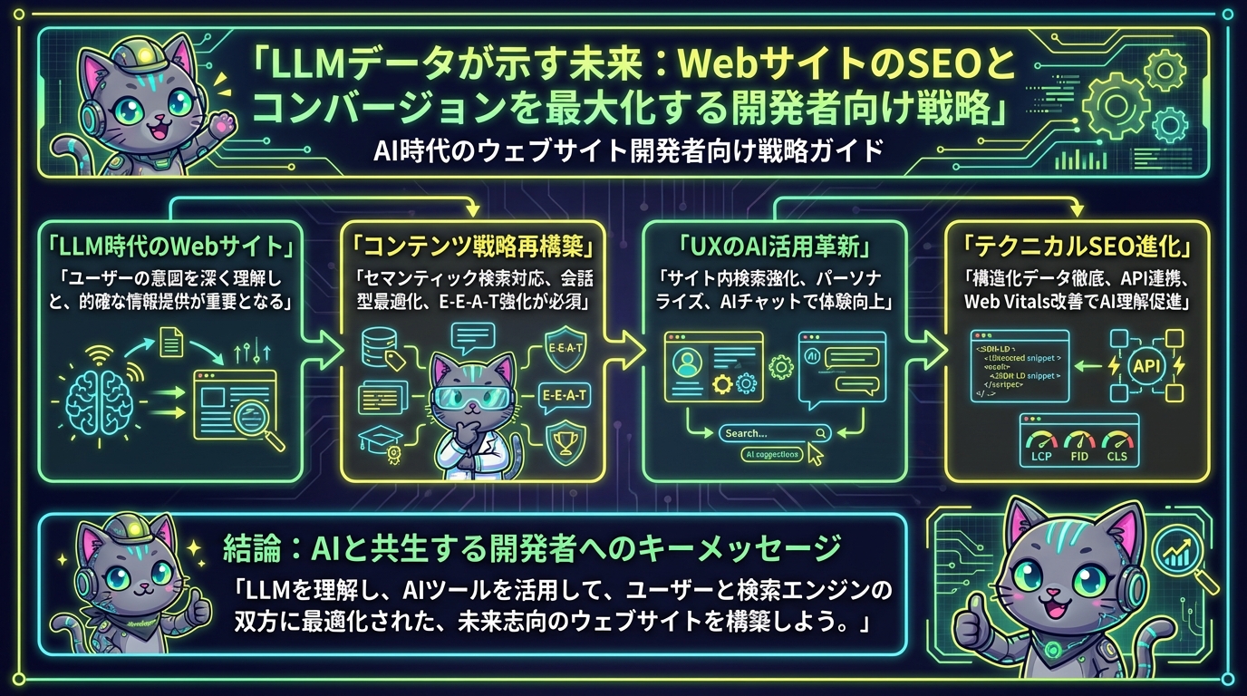 LLMデータが示す未来：WebサイトのSEOとコンバージョンを最大化する開発者向け戦略