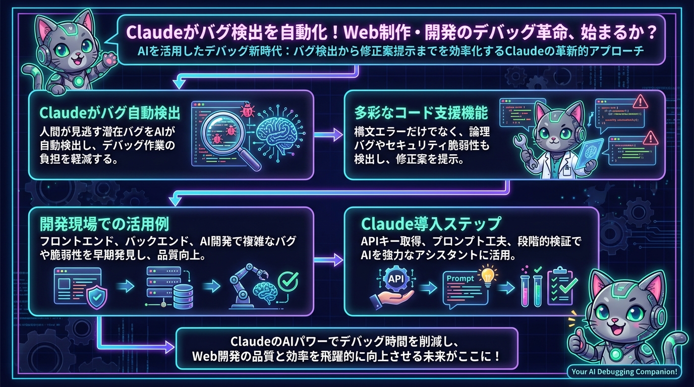 Claudeがバグ検出を自動化！Web制作・開発のデバッグ革命、始まるか？