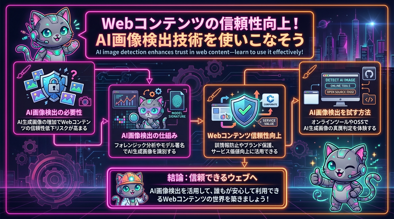 Webコンテンツの信頼性向上！AI画像検出技術を使いこなそう