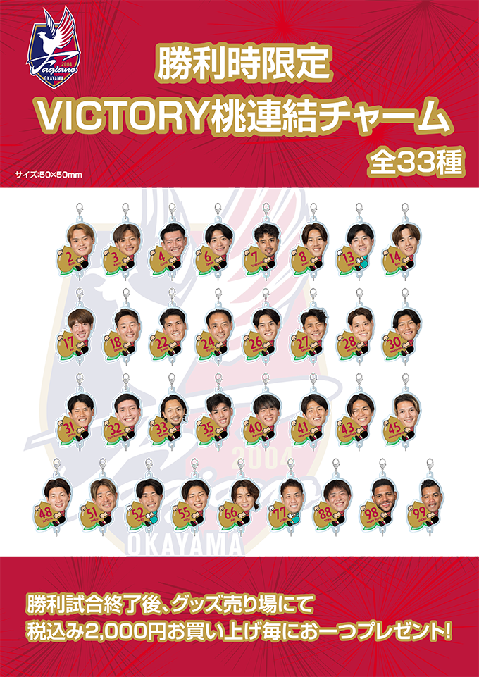 百年構想リーグ 勝利時限定企画について | ファジアーノ岡山 FAGIANO
