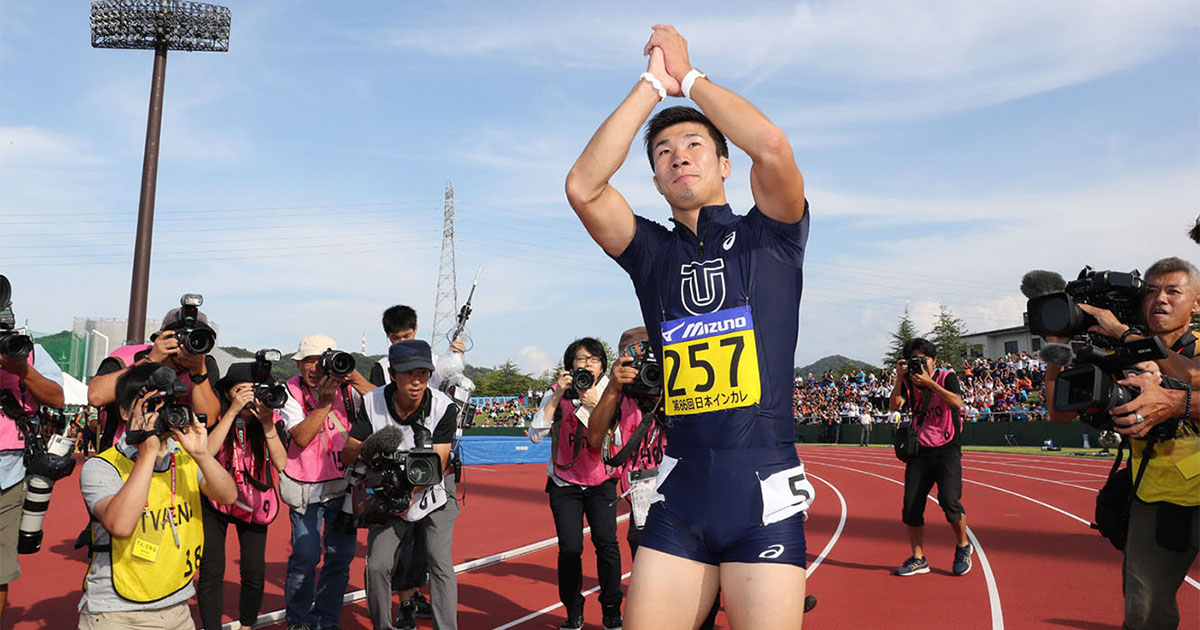 桐生選手が日本人初9秒台 そのとき大学広報は？