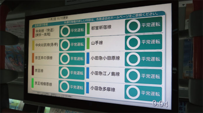 リアルタイム・バスサイネージでバス媒体の新たな可能性を検証