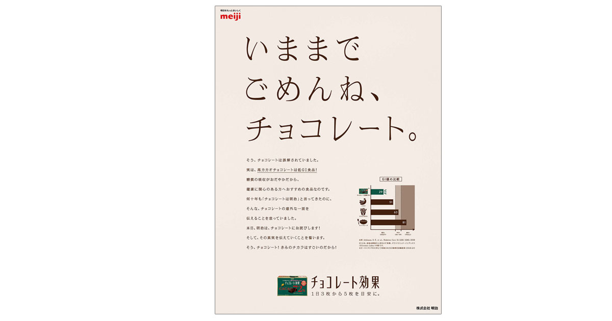 [PR] 明治がチョコレートにあやまった日