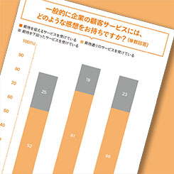 サービス評価に厳しい日本 接点での個別対応を重視