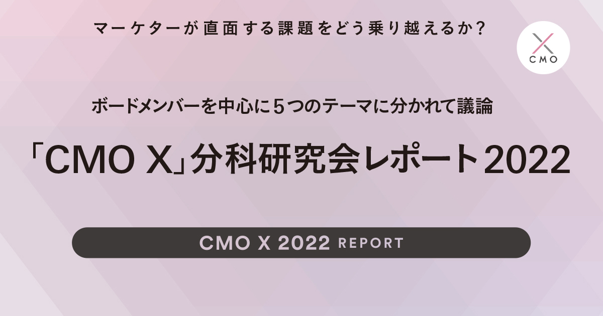 「CMO X」分科研究会レポート2022