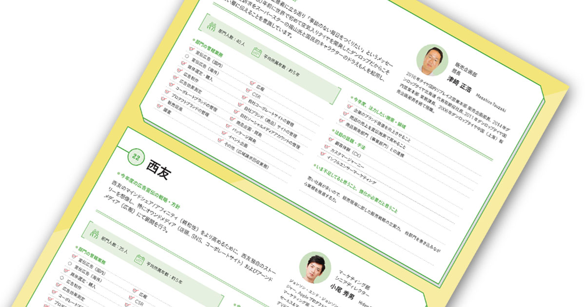 有力企業の宣伝部長に聞く注力課題─住友ゴム工業/西友/ダイキン工業/東京ガス/東京個別指導学院　他
