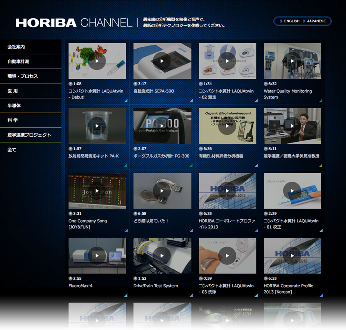 見えない技術をストーリーで伝える、堀場製作所「HORIBAチャンネル」