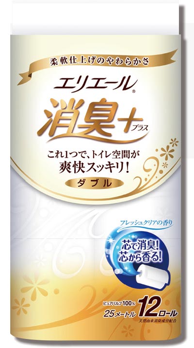 新機能「消臭」備えたトイレットペーパー、『鷹の爪』コラボで好発進
