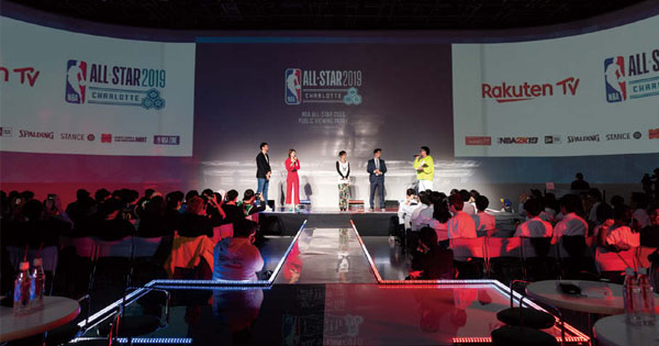 [PR] 楽天がNBAの観戦イベントを都内で開催 約500人が来場、安田美沙子さんほかゲストも